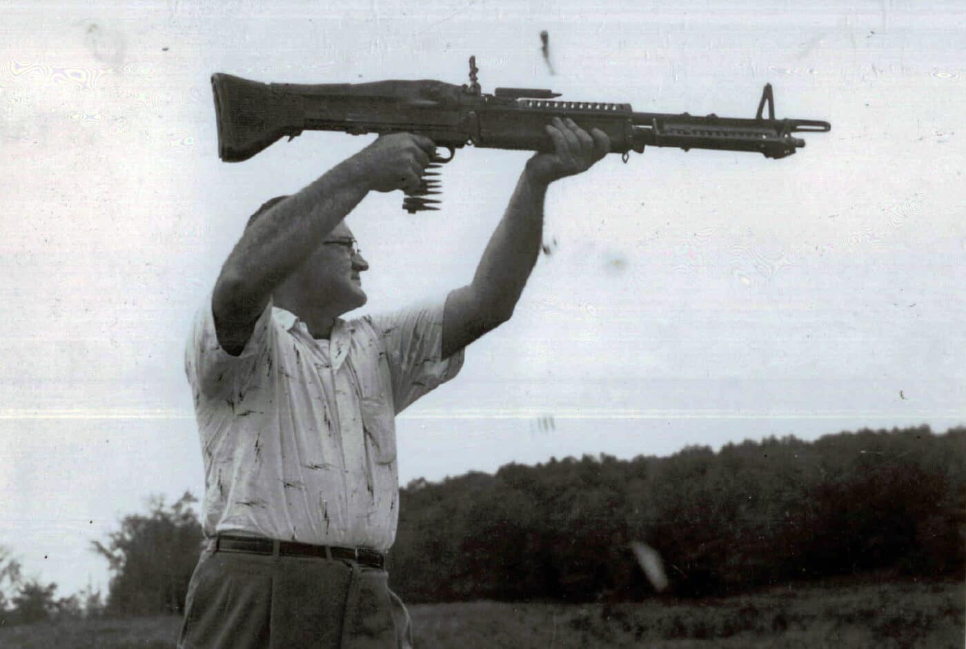 Man testing M60 in 1959