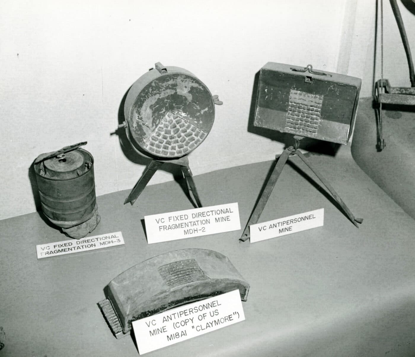 Types of mines used by the Viet Cong in Vietnam