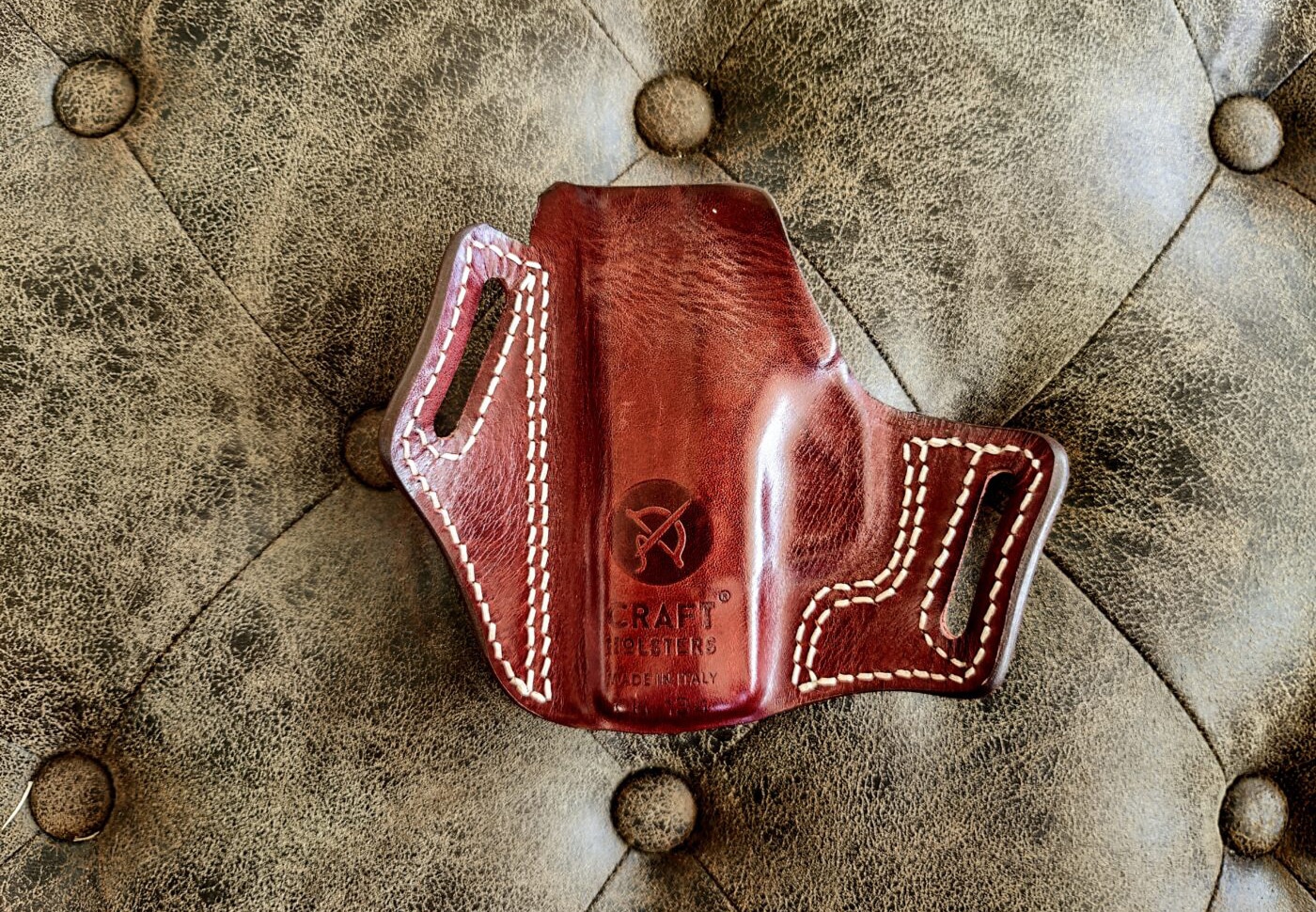 Back of the Craft Holsters Panther leather holster