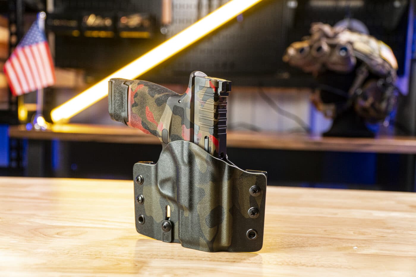 Hellcat pistol in holster