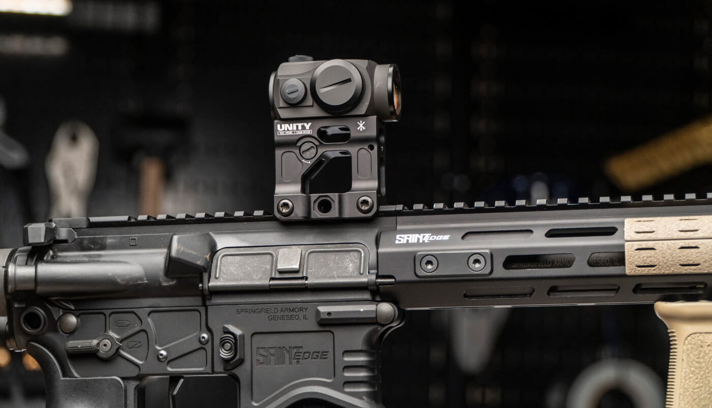 Tallest red dot sight mount on AR rifle