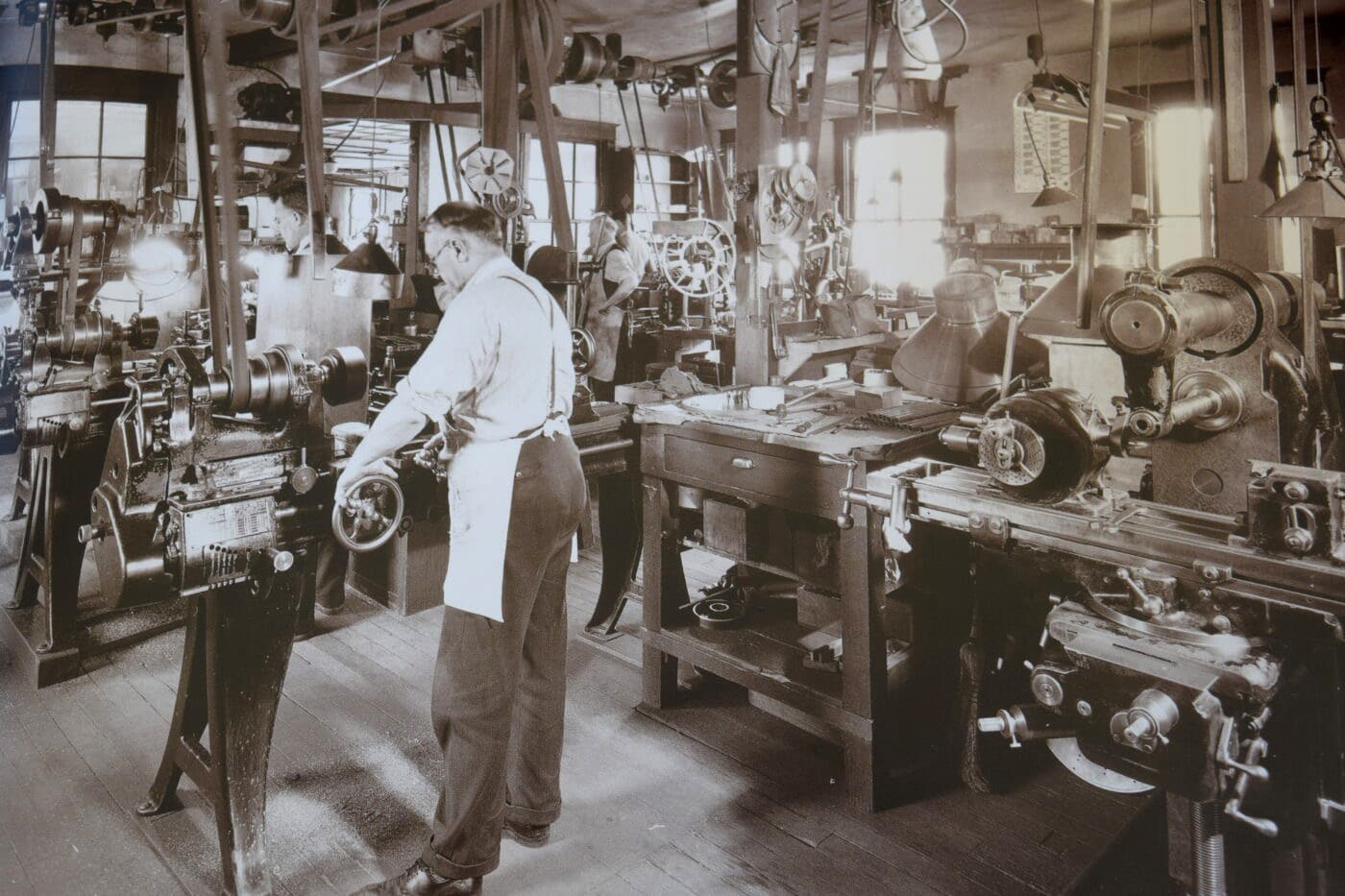 Early days at the Leupold factory