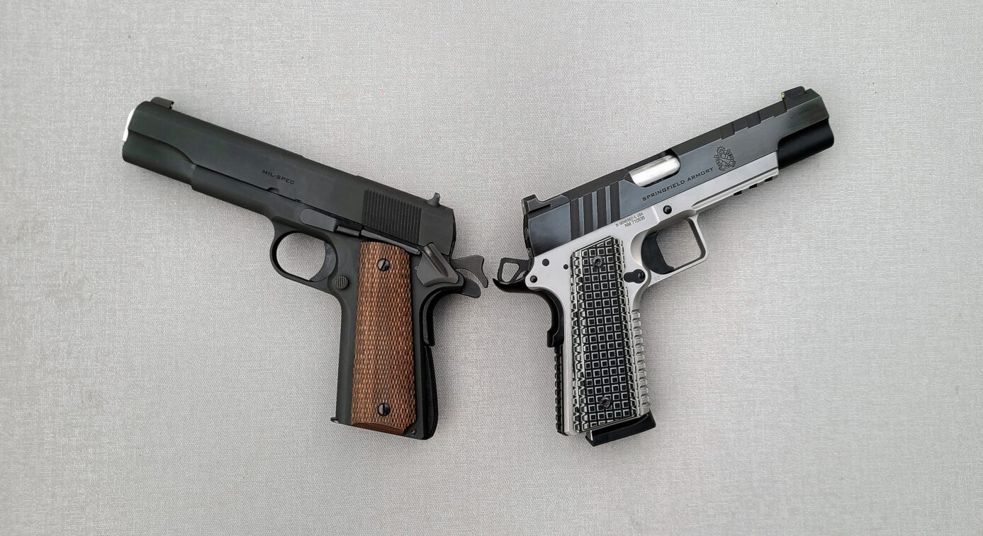 Comparing the Springfield Armory Mil-Spec 1911 to the Emissary 1911