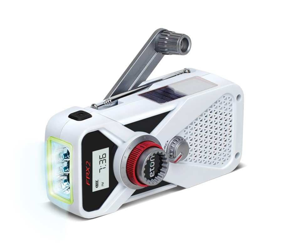 Eton FRX2 radio with manual crank backup