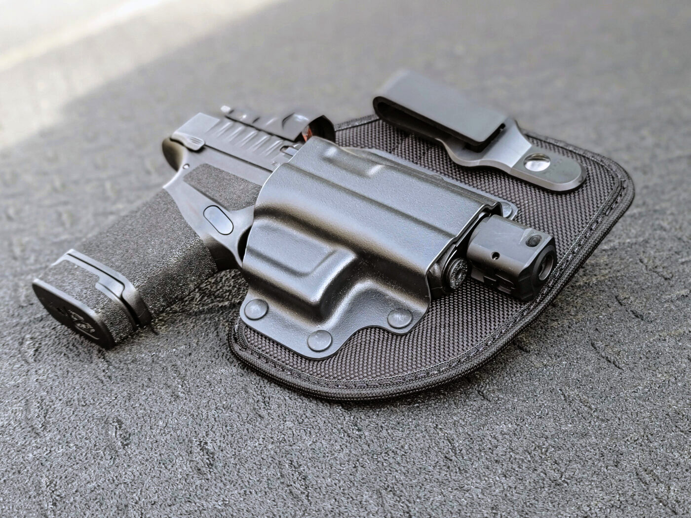 Galco QuickTuk Cloud holster with Hellcat RDP pistol in it