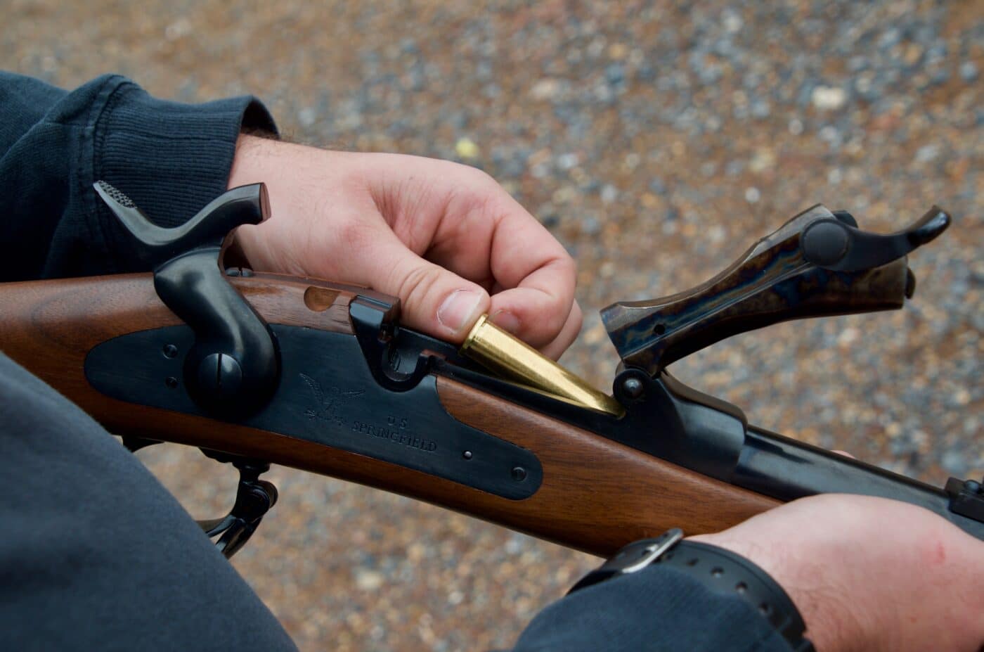 Reloading a Springfield Trapdoor