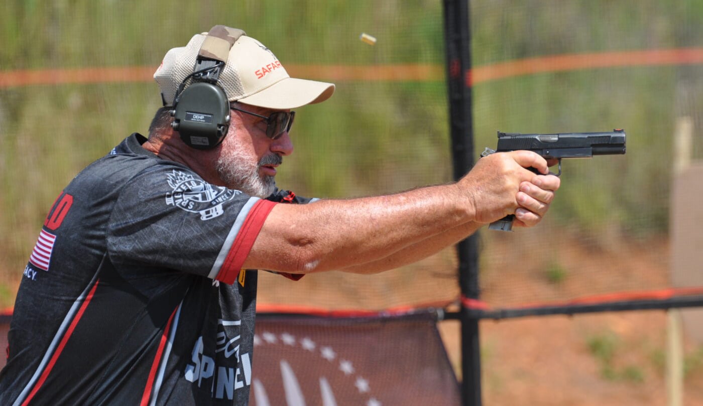 Rob Leatham shooting a Springfield Armory 1911 pistol