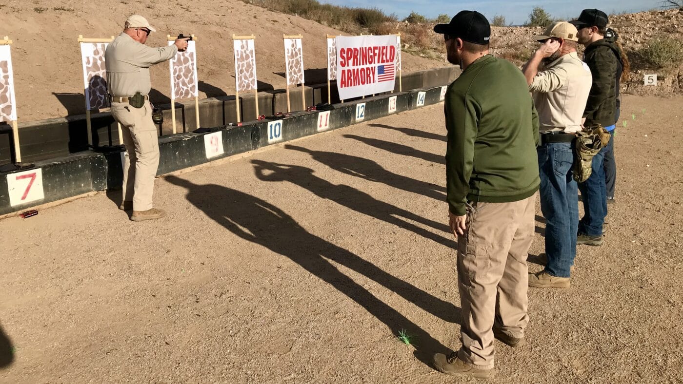 Gunsite instructors at the range