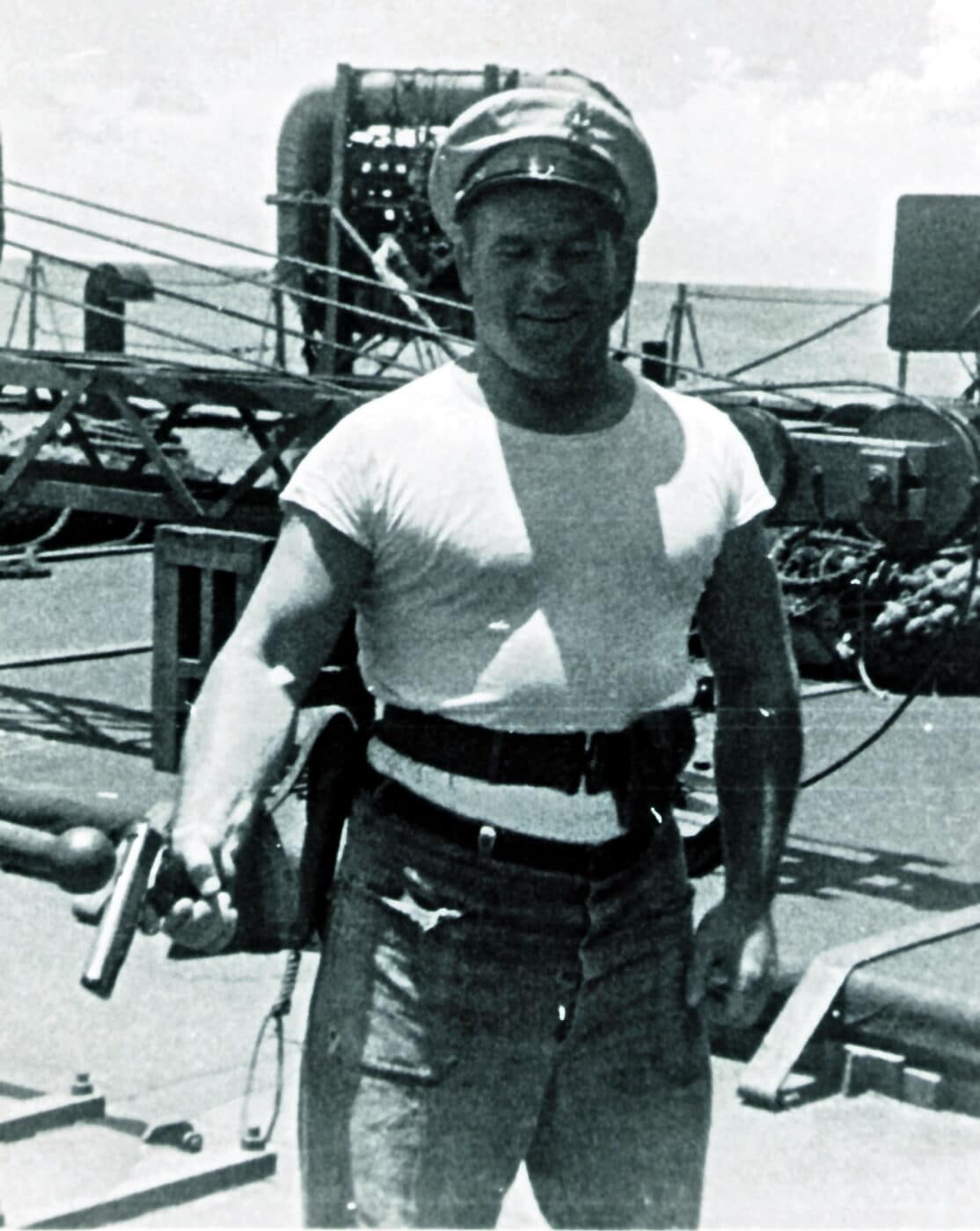 US Navy sailor with 1911