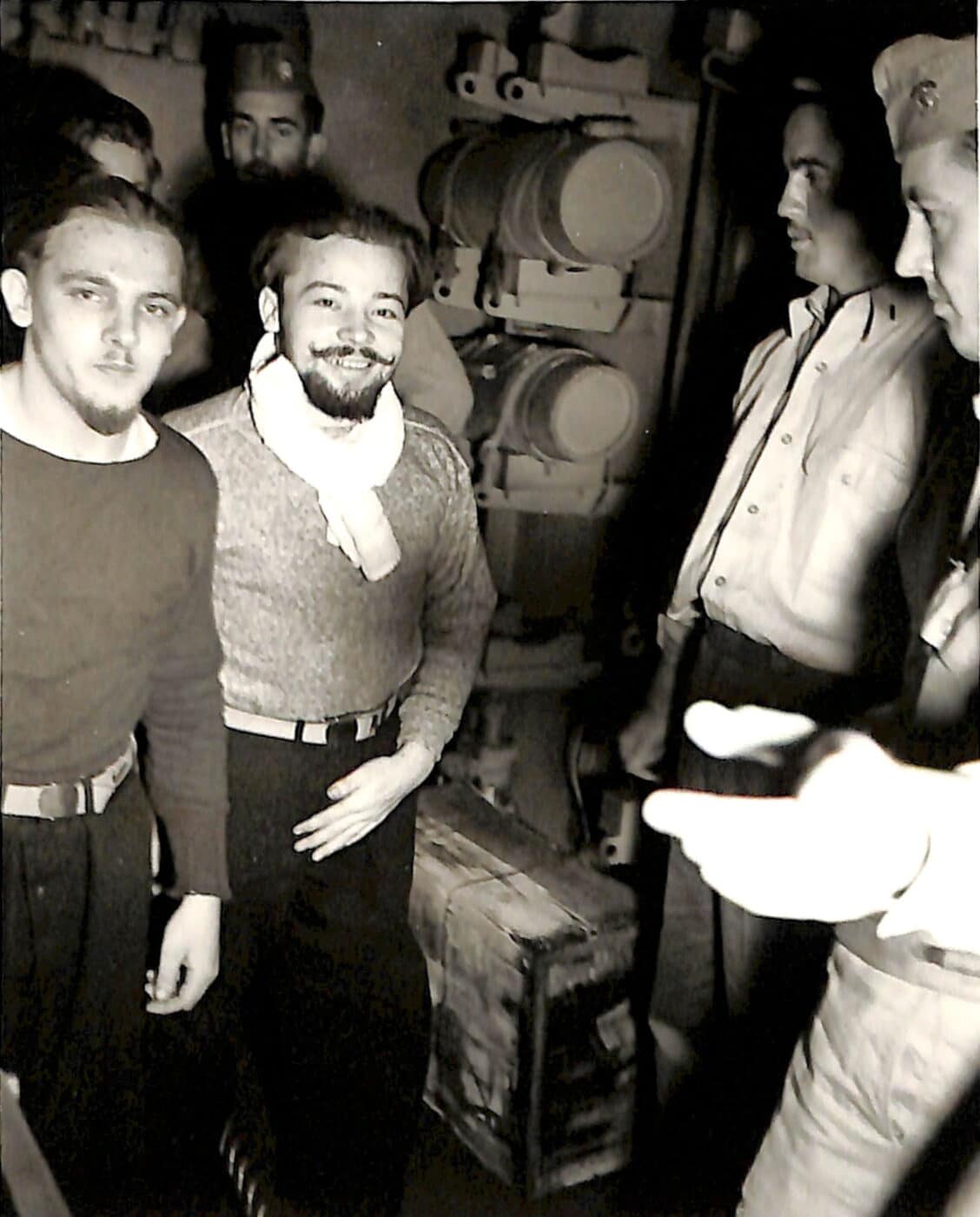 Survivors of the U-66 aboard the USS Buckley