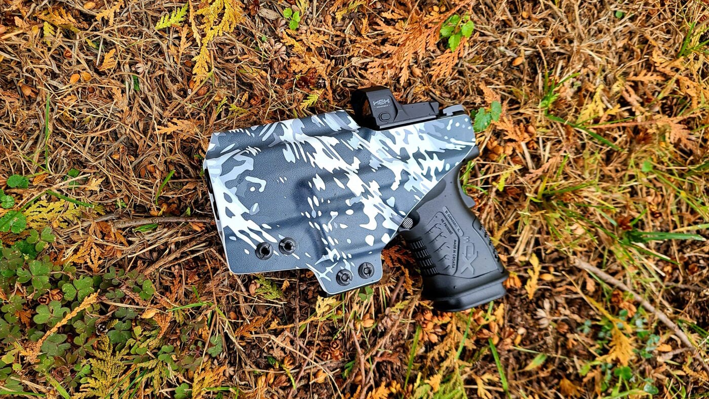 Springfield XD-M Elite pistol in a QVO Tactical holster