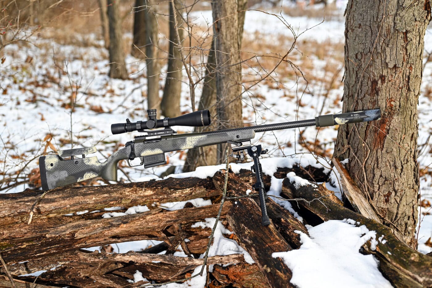 Springfield Armory Waypoint rifle in the woods