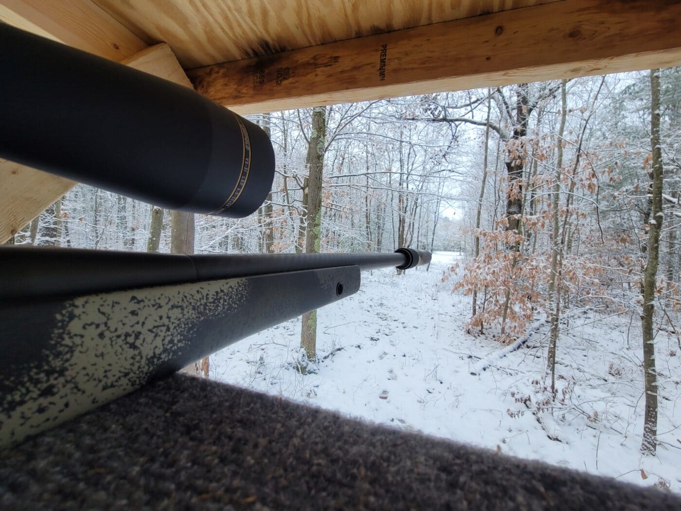 Hunting from a blind with the Waypoint rifle