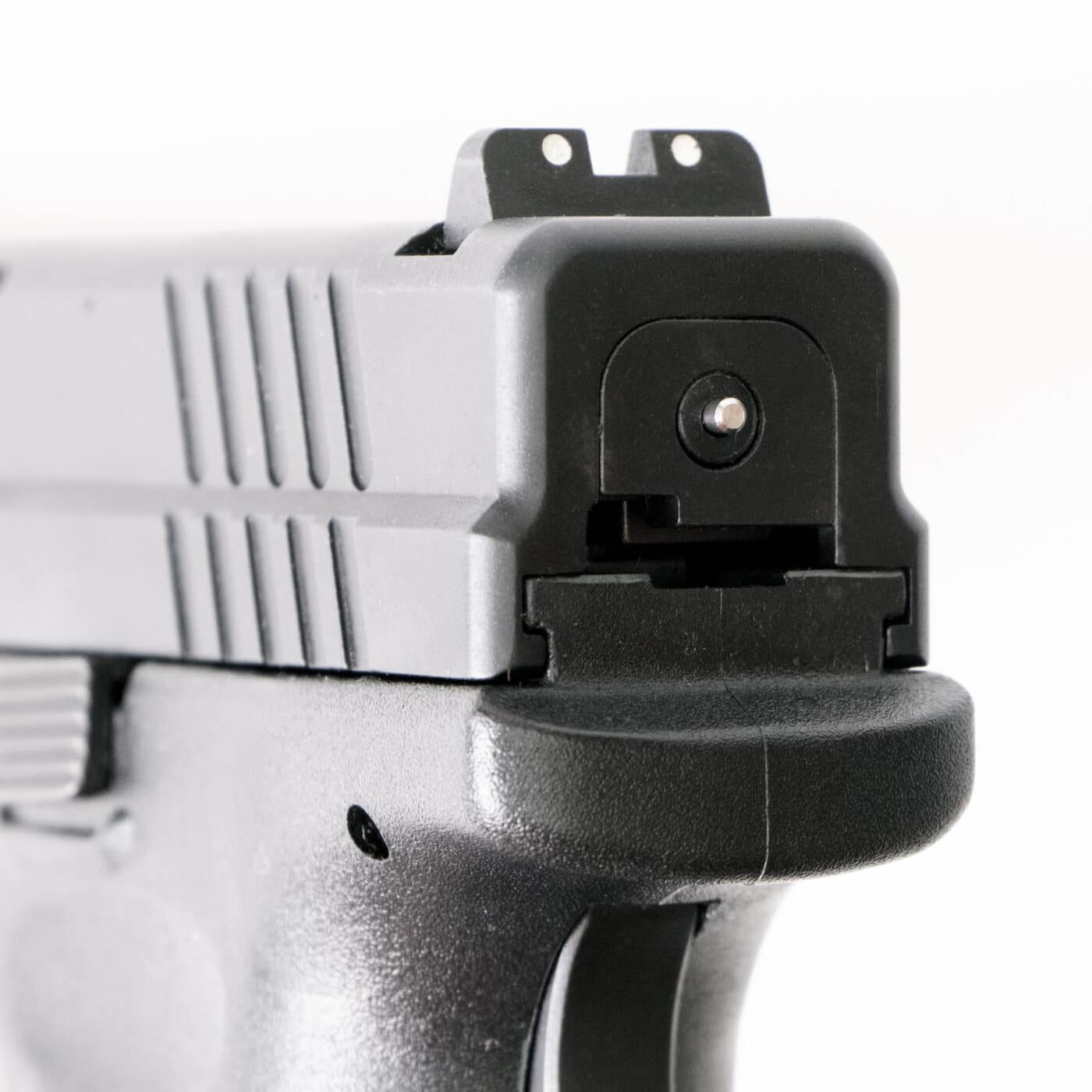 Rear sight of the Springfield XD in .40 S&W