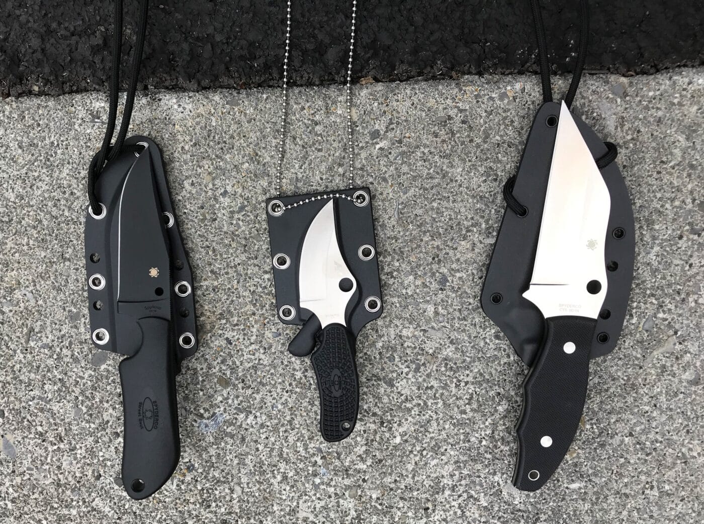 Spyderco fixed blade knives