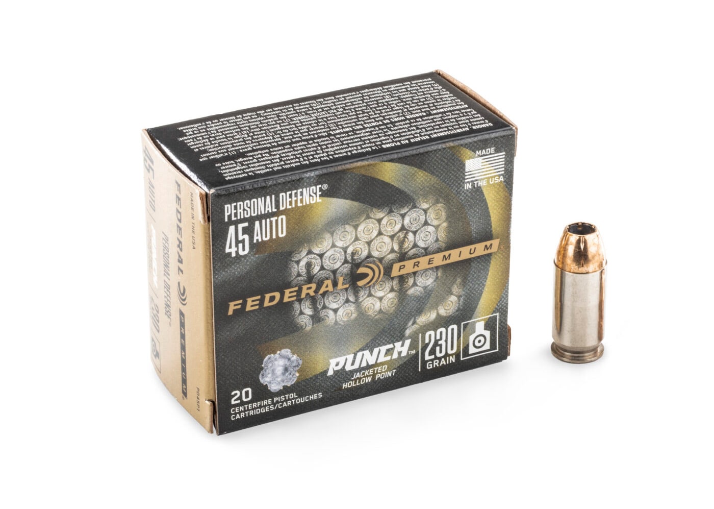 Federal Punch self-defense ammo in .45 ACP