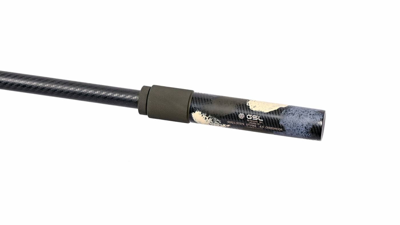 GSL GT-MAG suppressor with custom finish in 6.5 Creedmoor