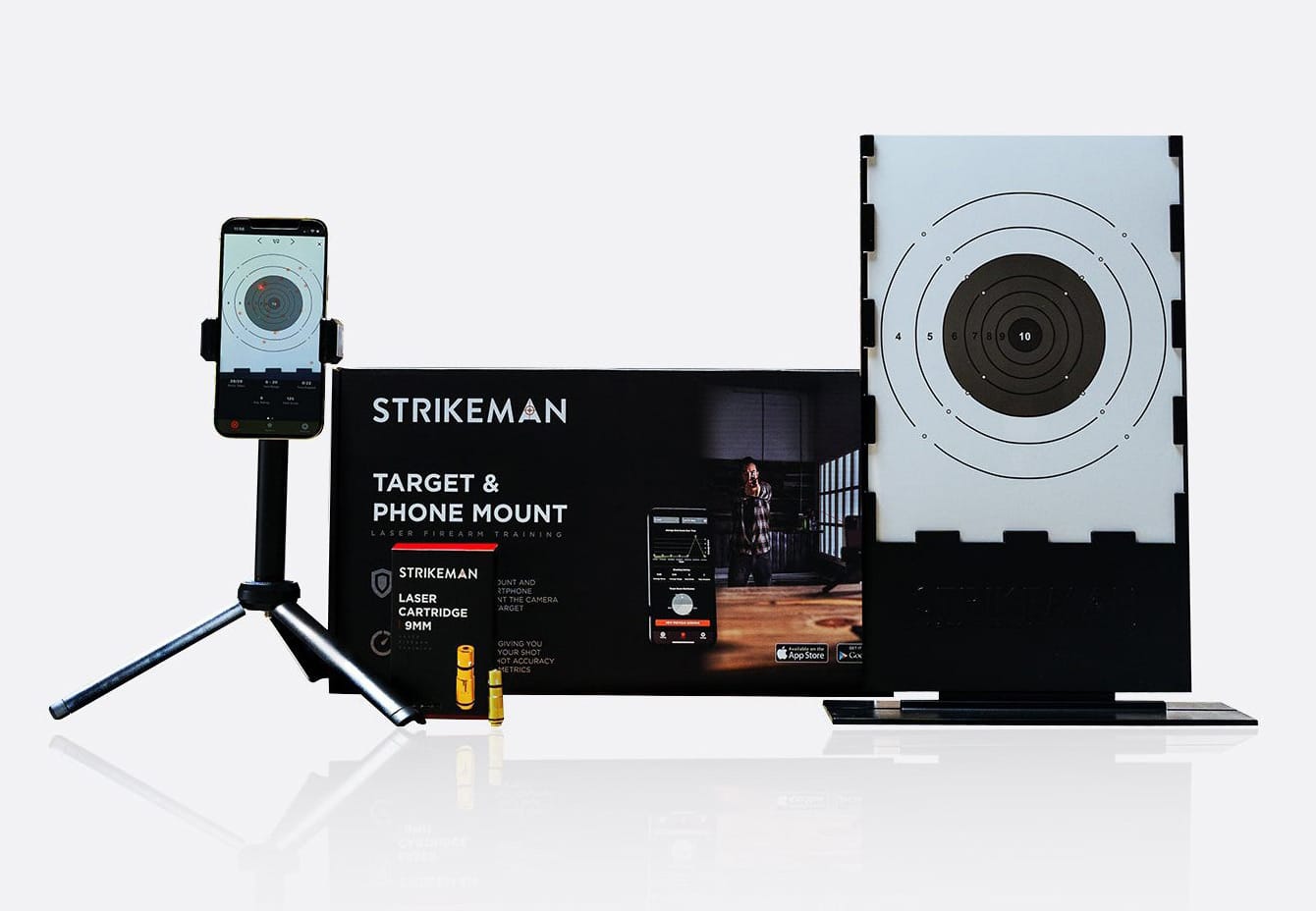 Contents of the Strikeman Laser Training System kit