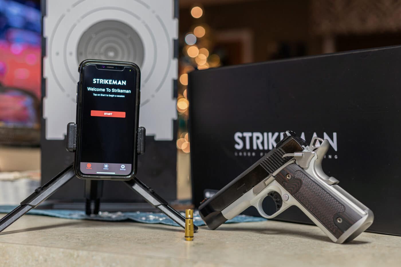 Springfield 1911 with Strikeman Laser Firearm Training System