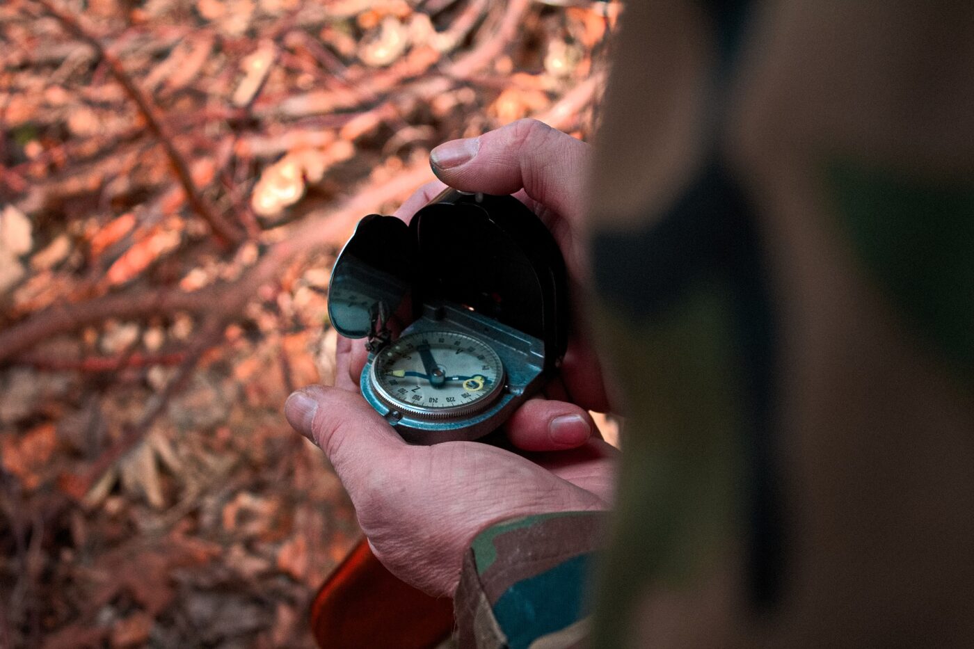 Using a compass