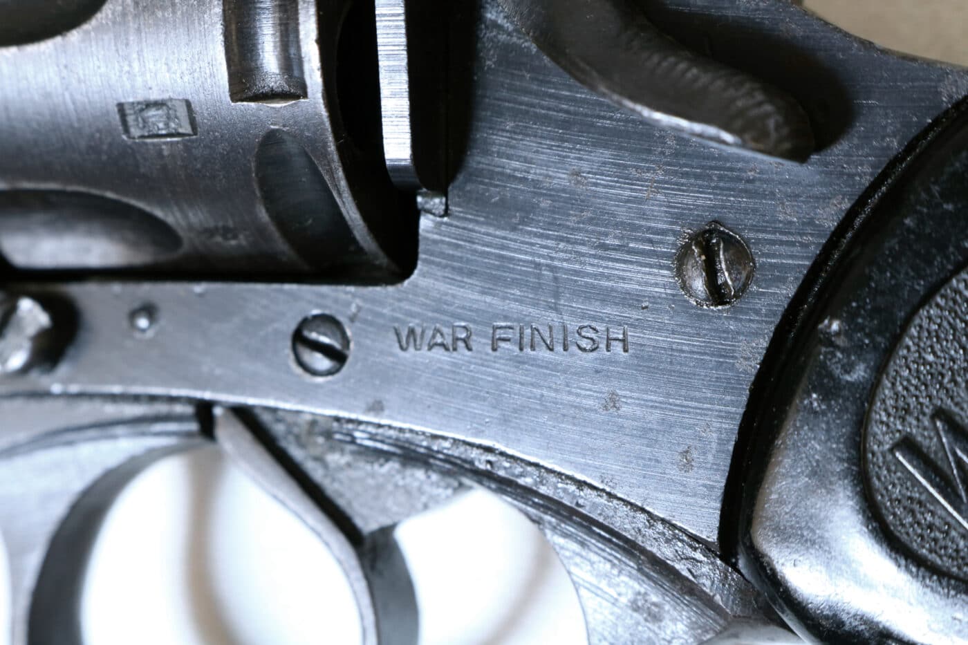 Webley revolver war finish