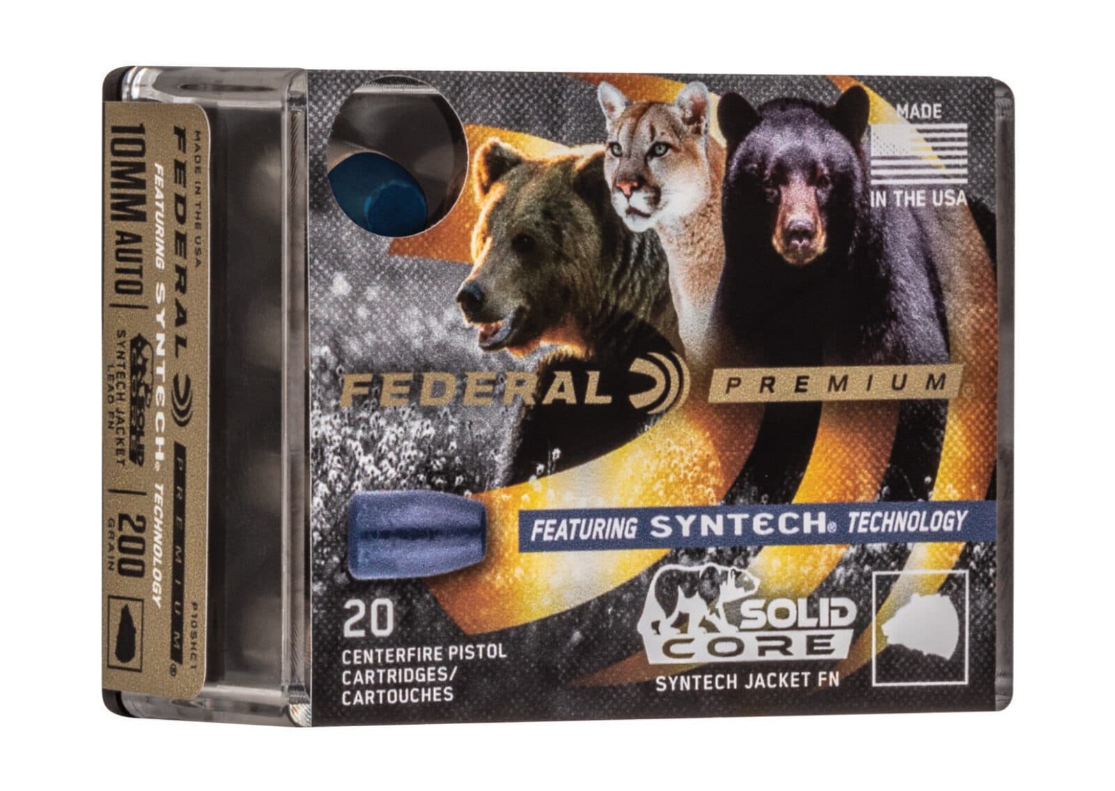 Federal Syntech Solid Core 10mm ammo