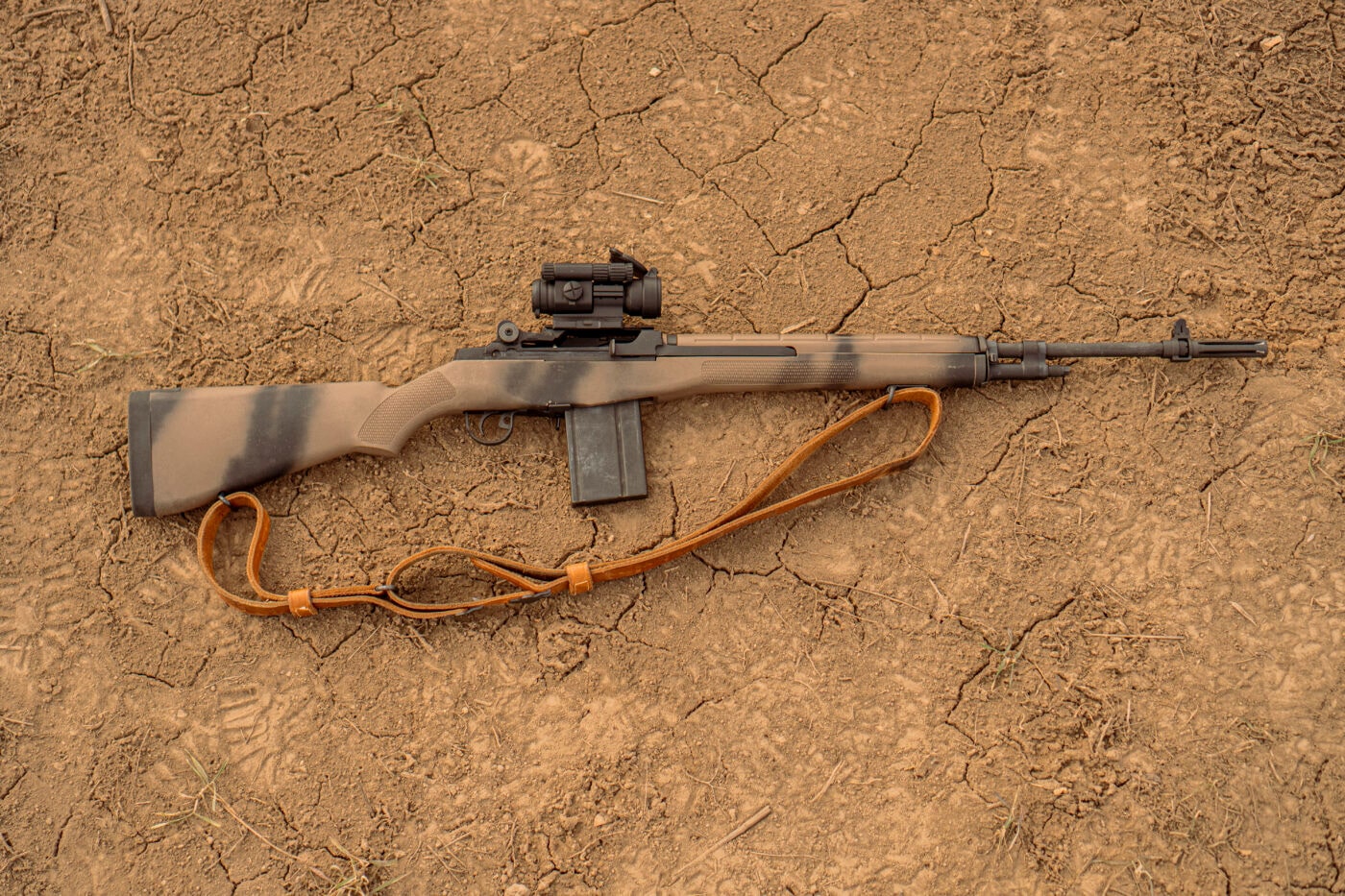 M1A rifle customized to look like the M14 from the movie Black Hawk Down
