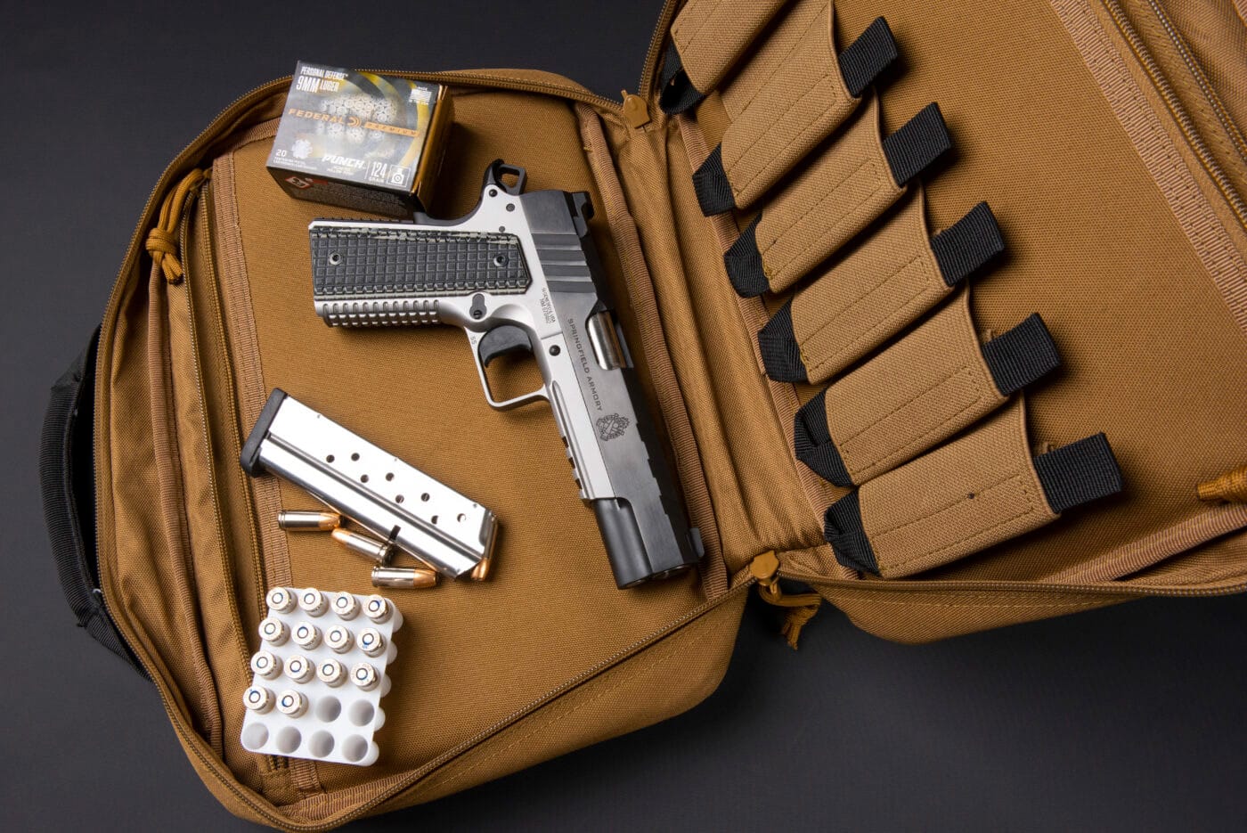 Springfield Armory Emissary pistol in carrying case with ammo and magazine