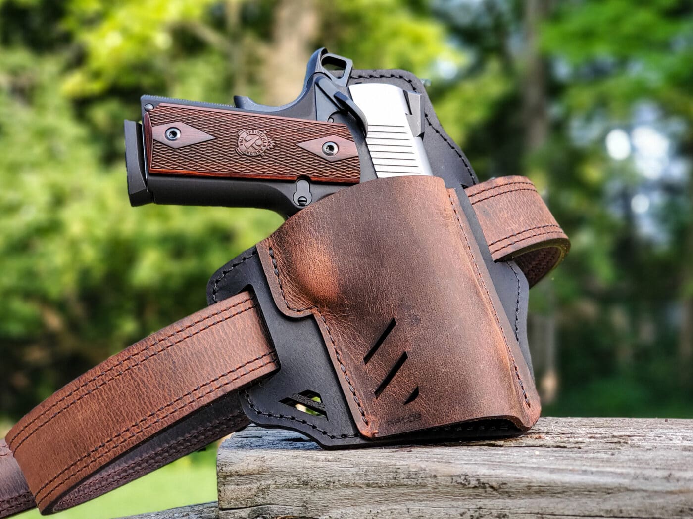 Rough Rider holster with 1911 pistol in it