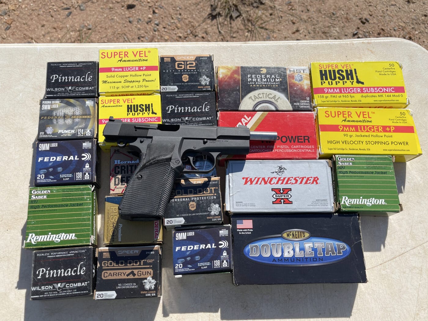 Range testing the Springfield SA-35 with a lot of different types of ammo