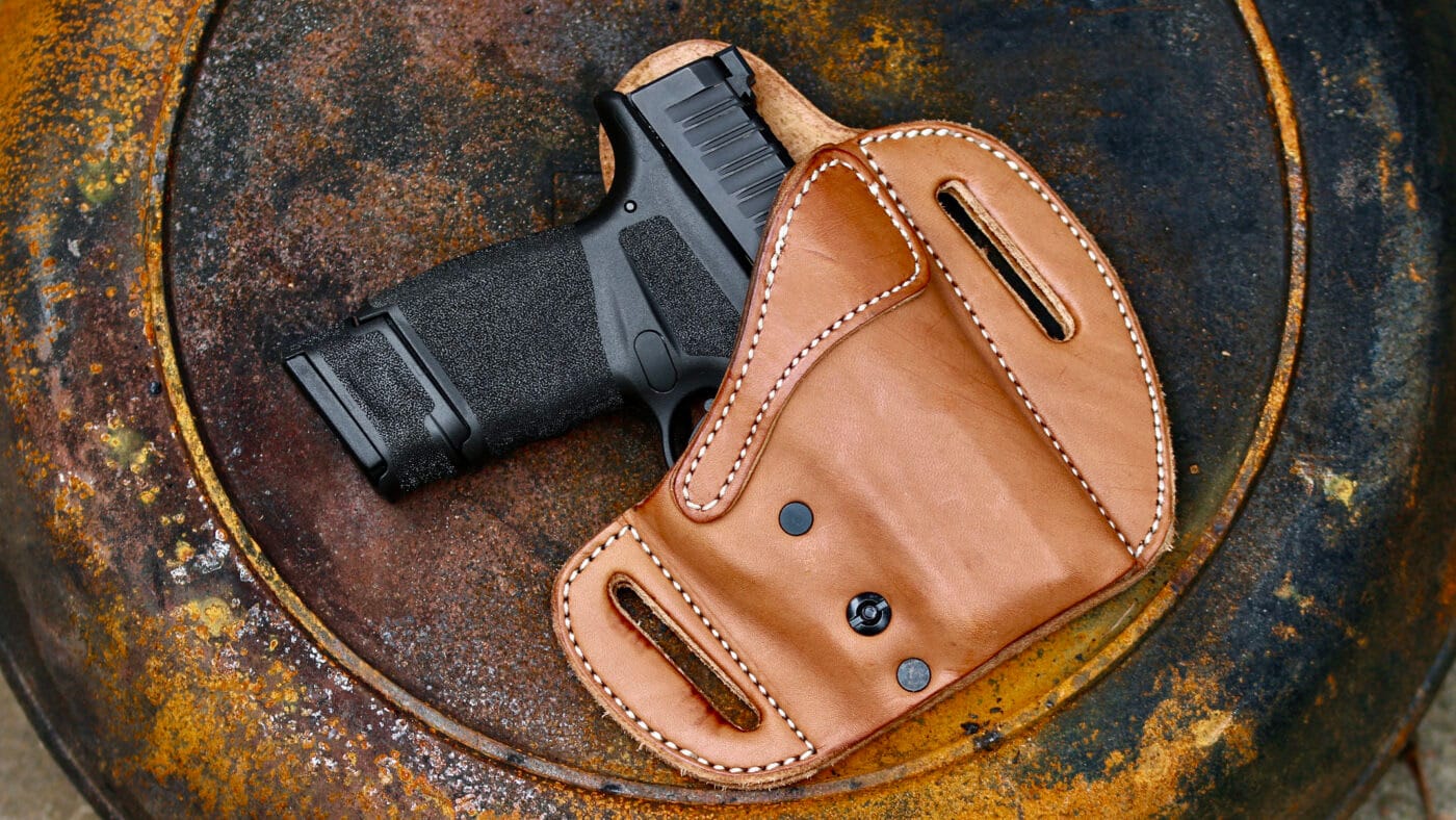 Urban Carry holster with Springfield Hellcat pistol inside