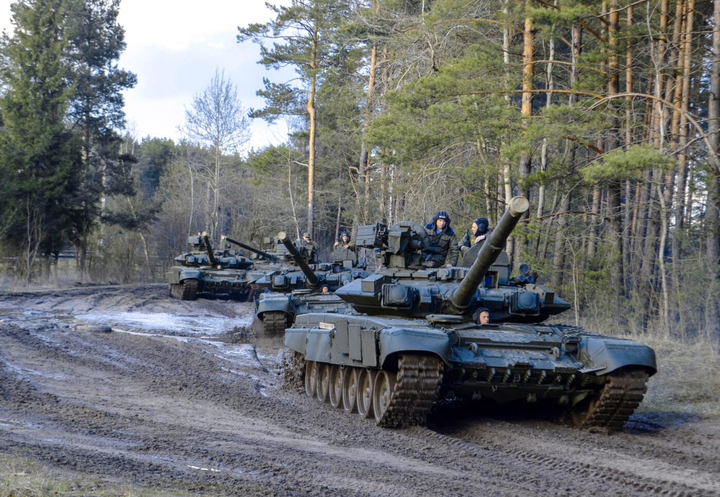 Russian tanks in Belarus