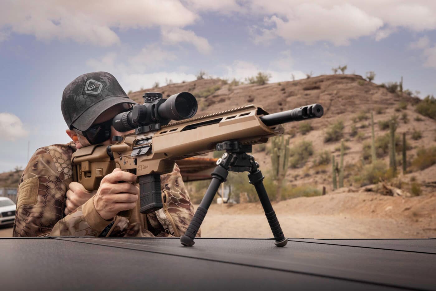 Man testing the LaRue Tactical MBT-2S trigger