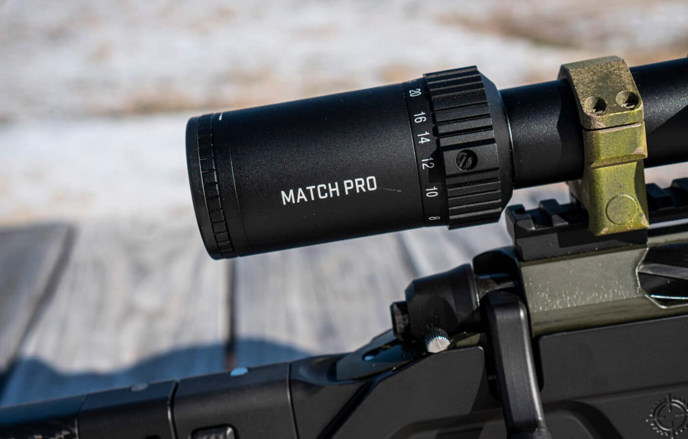 Bushnell Match Pro scope mounted to rifle