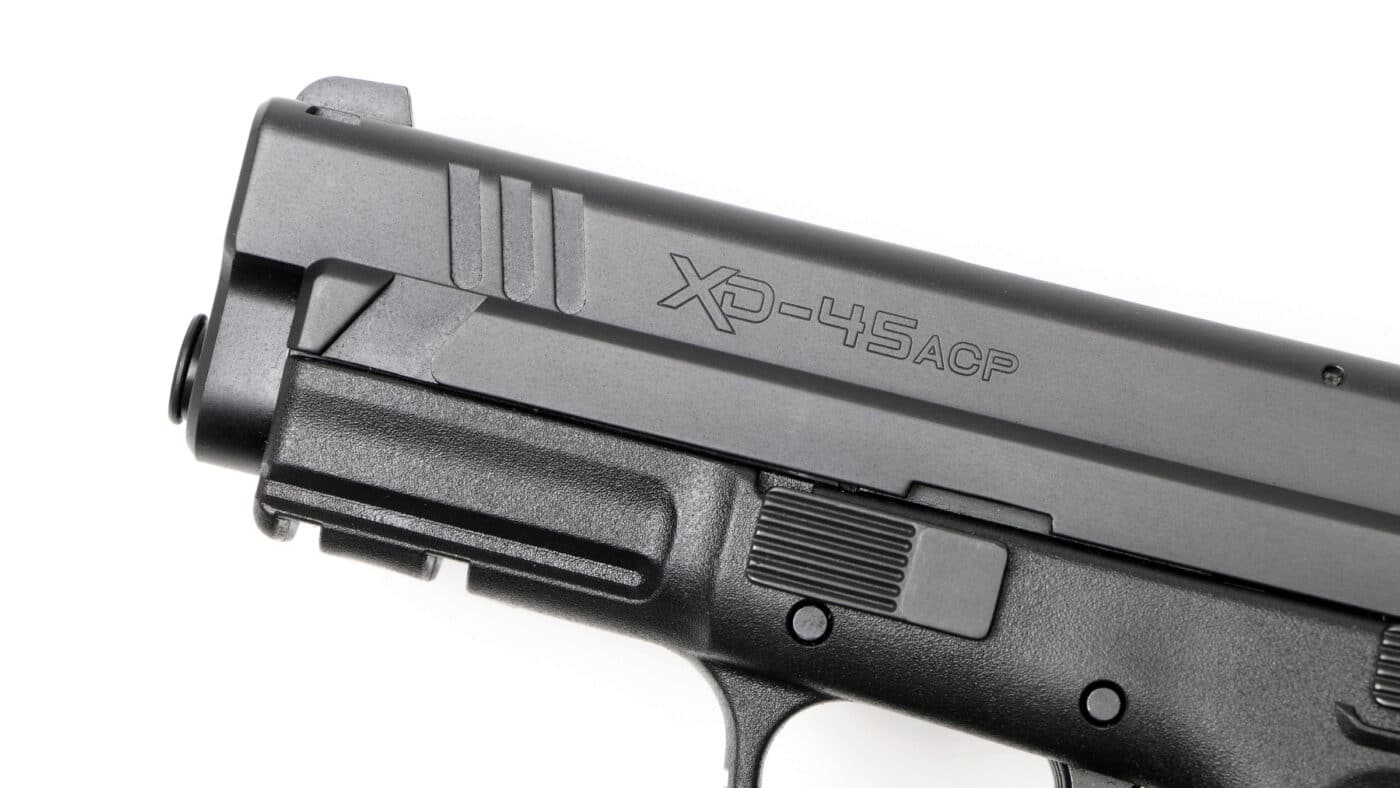 Barrel and slide assembly on the Springfield XD45 Compact pistol