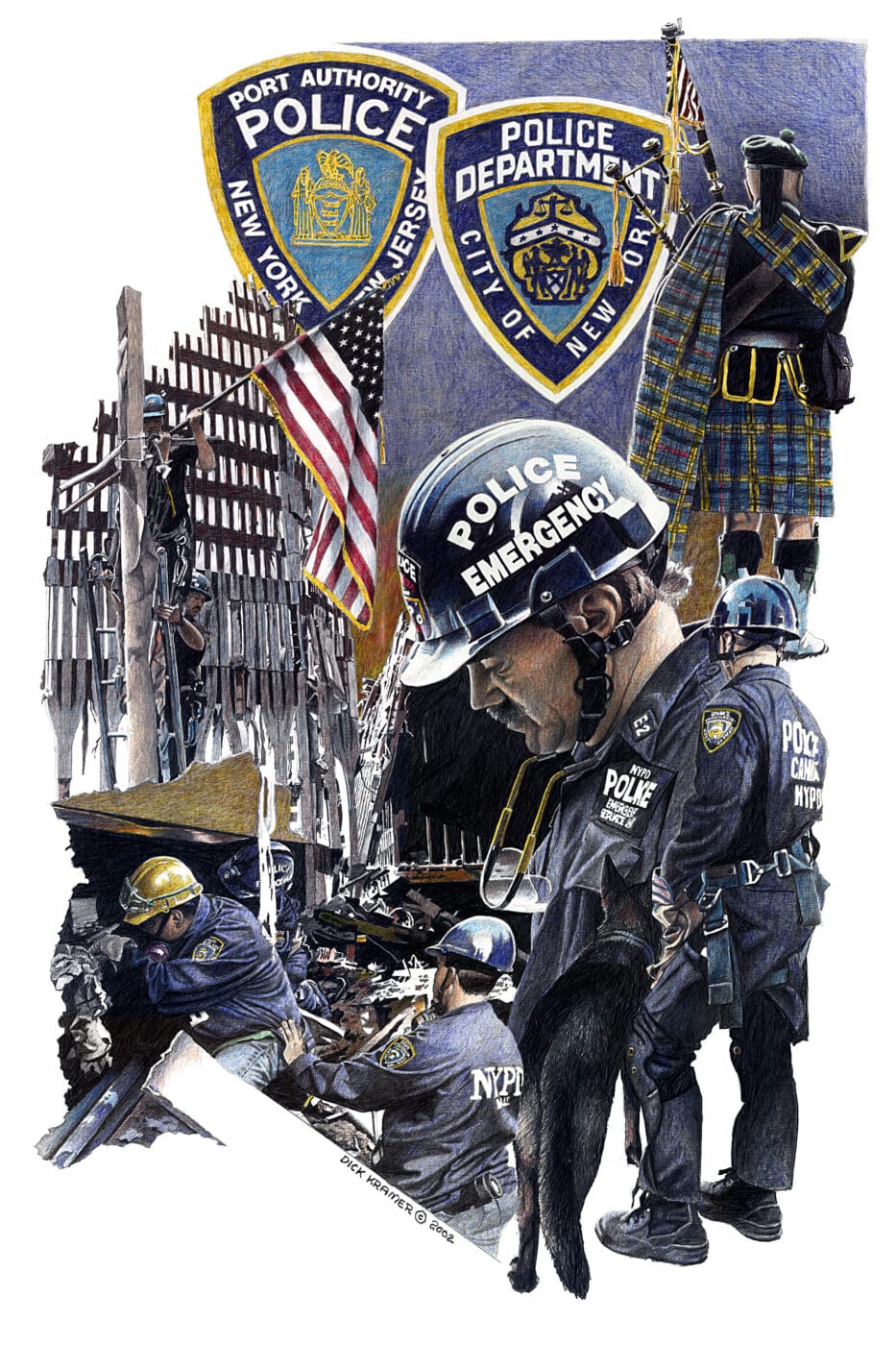 September 11 art by Dick Kramer