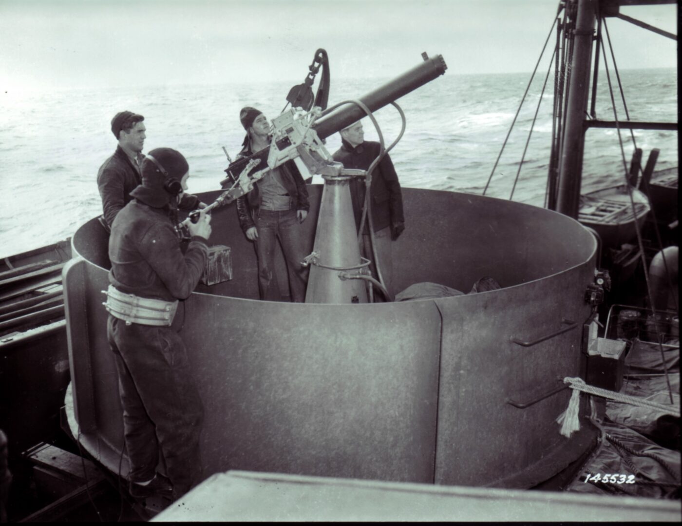 US Navy 50 cal on Chateau Thierry in January 1942