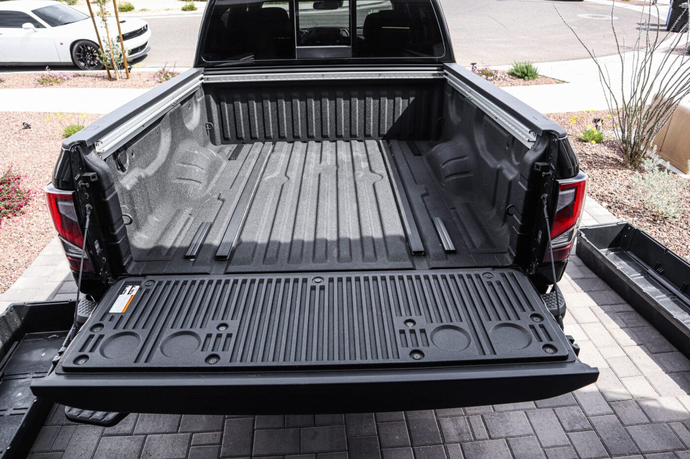 Starting installation of Decked drawer system with an empty truck bed