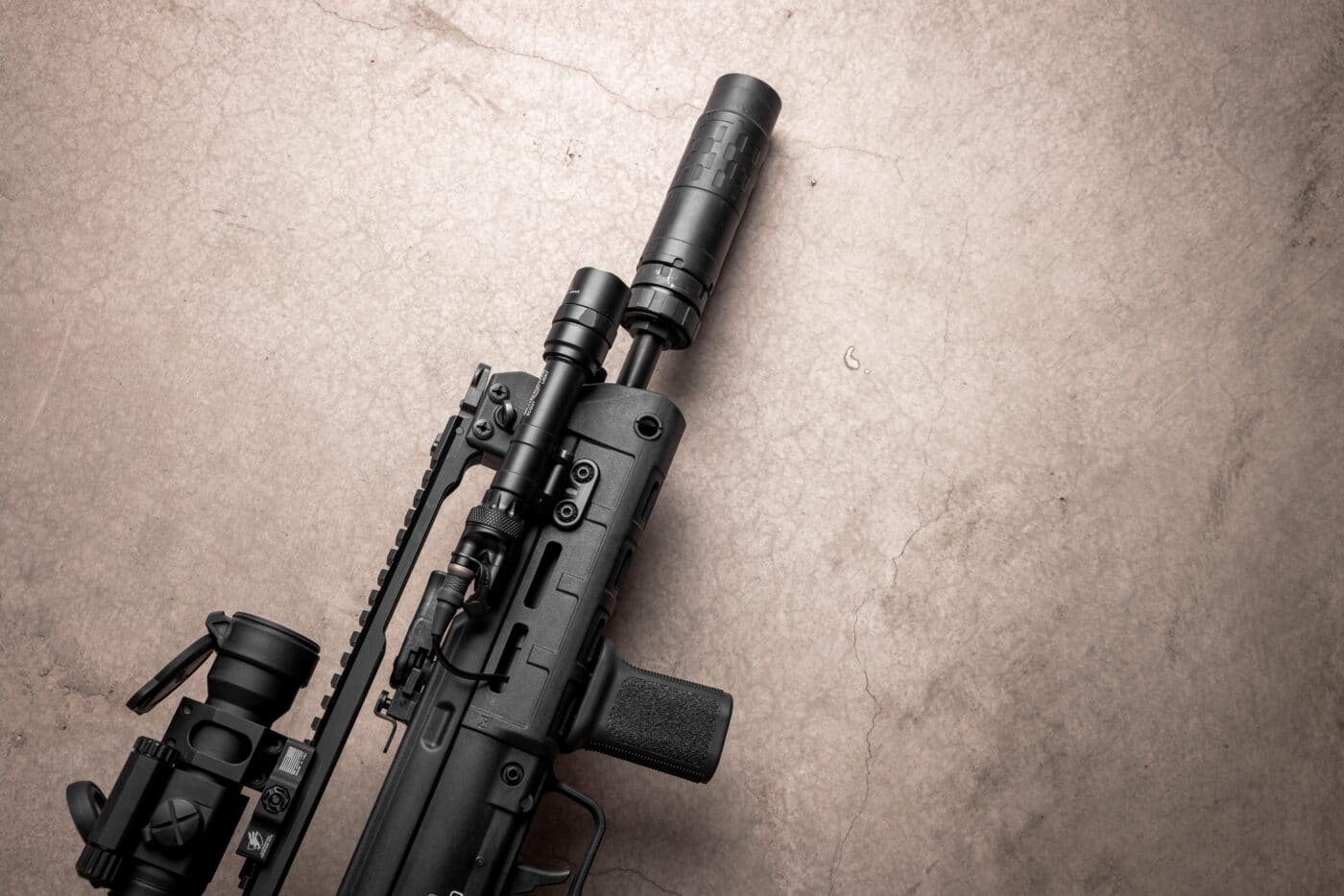 Surefire Scout Light on Hellion bullpup rifle