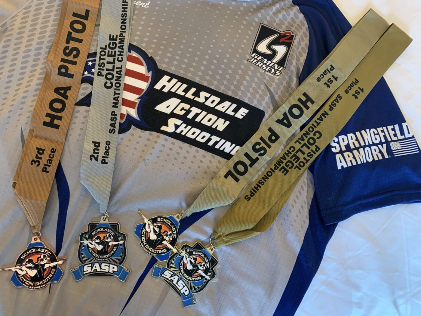 Medals won by Hillsdale College shooting team
