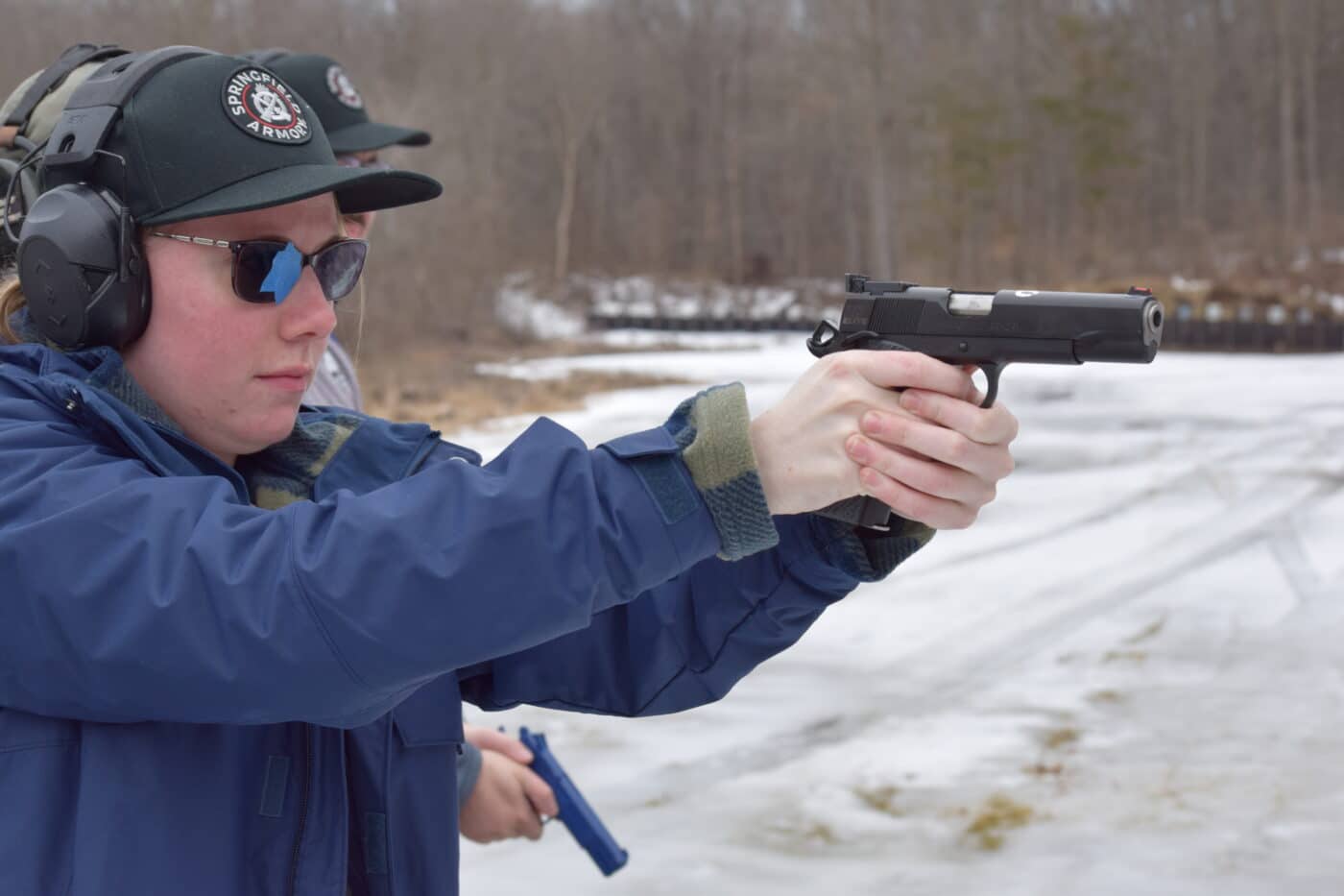 Sarah Wagoner of the Hillsdale College shooting team