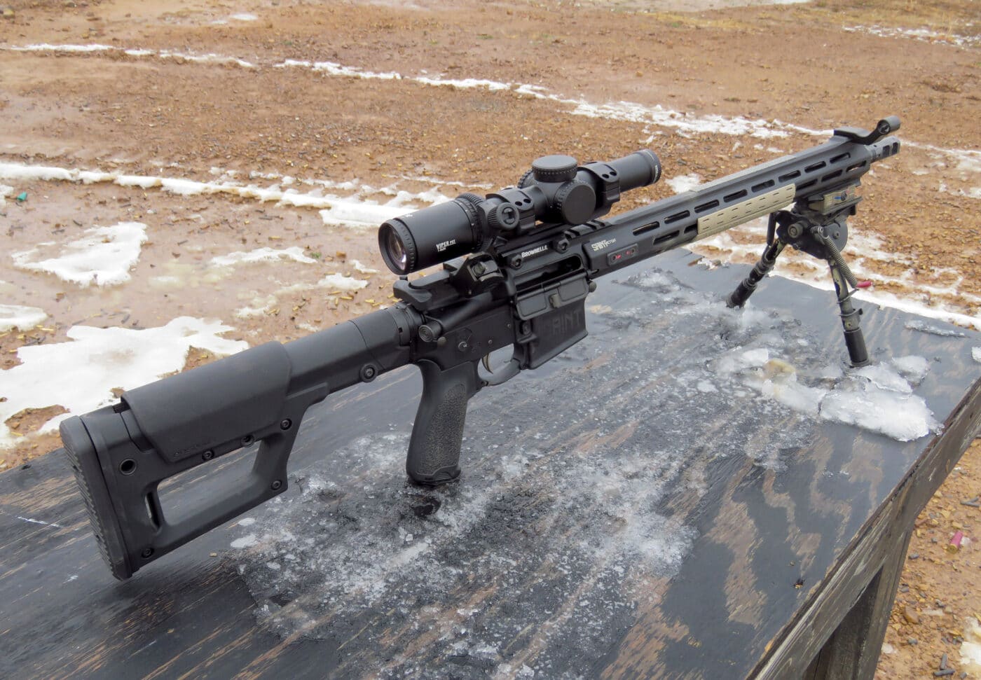 Magpul PRS Lite stock on SAINT Victor rifle