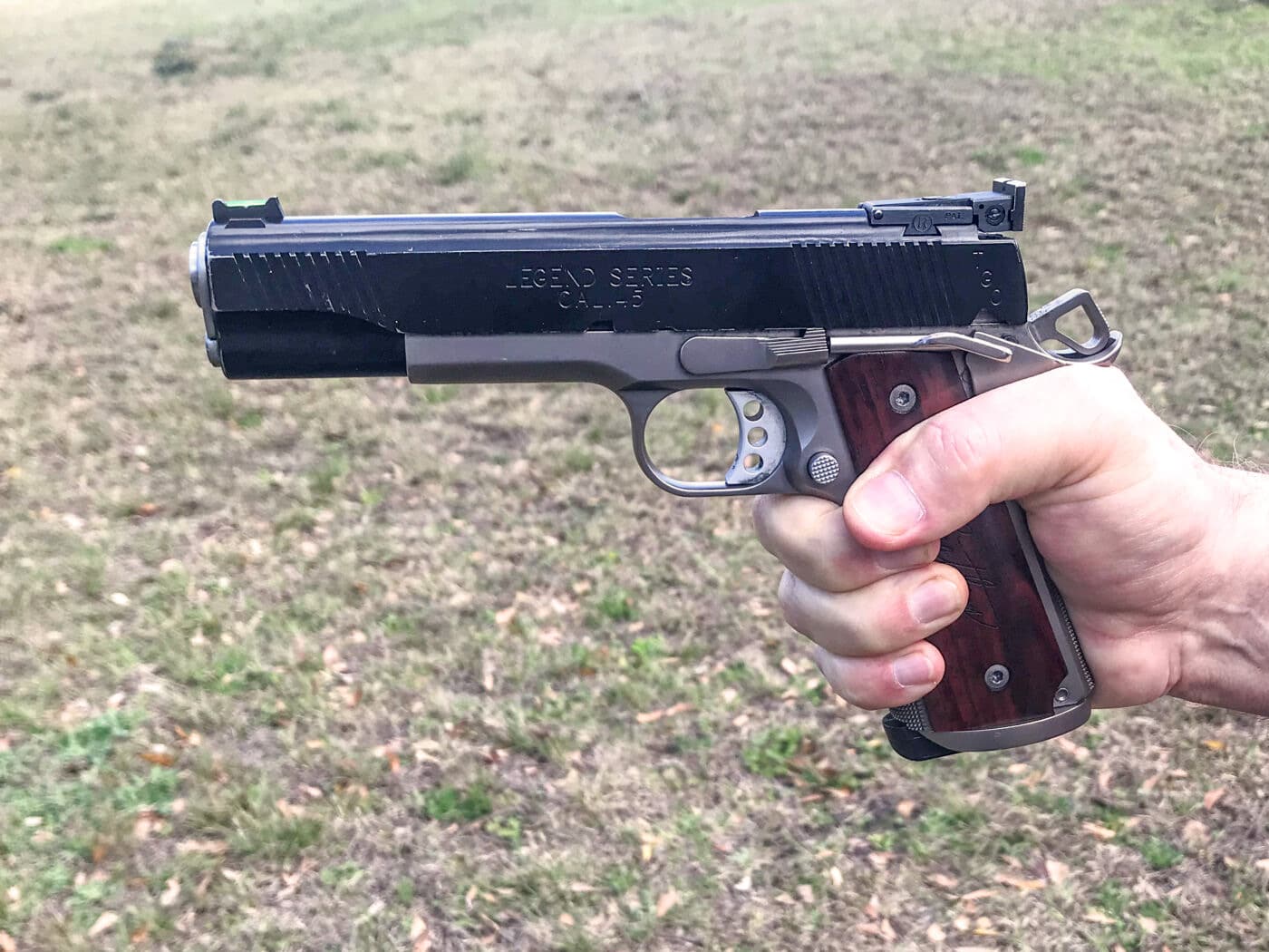 Thumb placement in proper semi-auto pistol grip