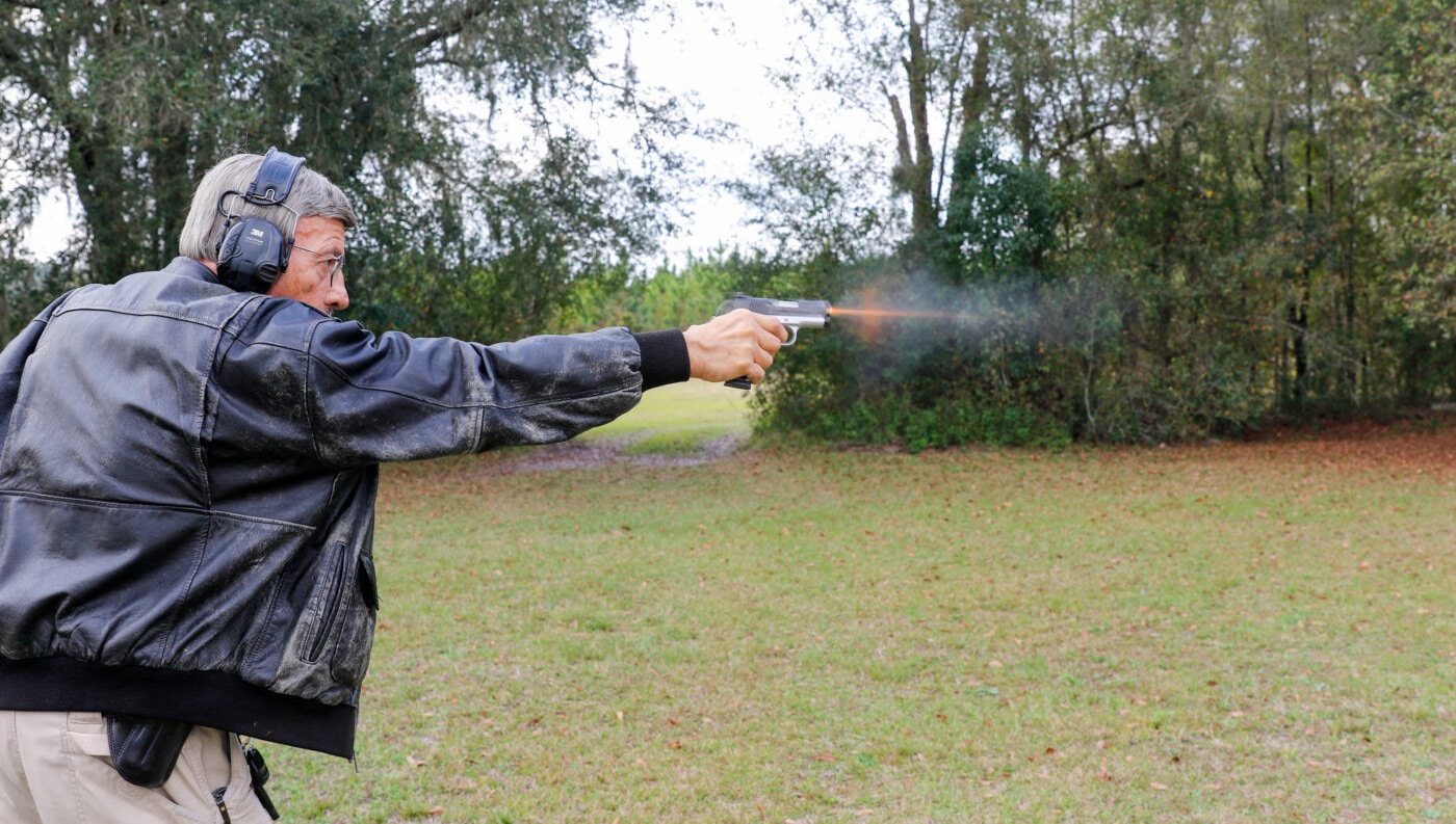 Ayoob shooting the Ronin EMP 1911