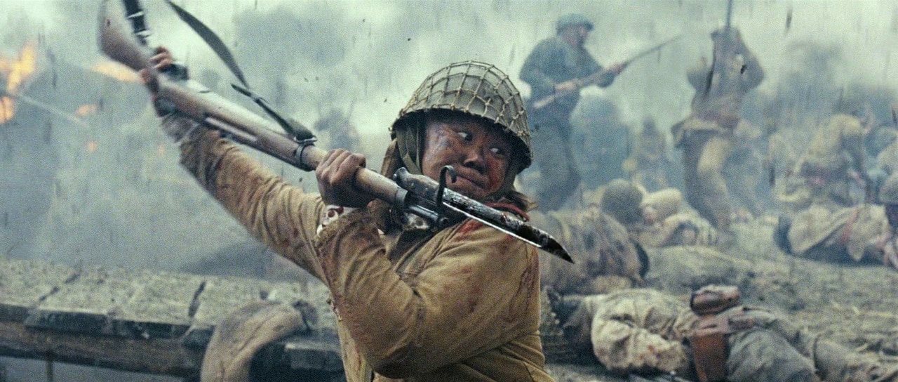 Korean Solider with Arisaka Type 38 in the movie My Way
