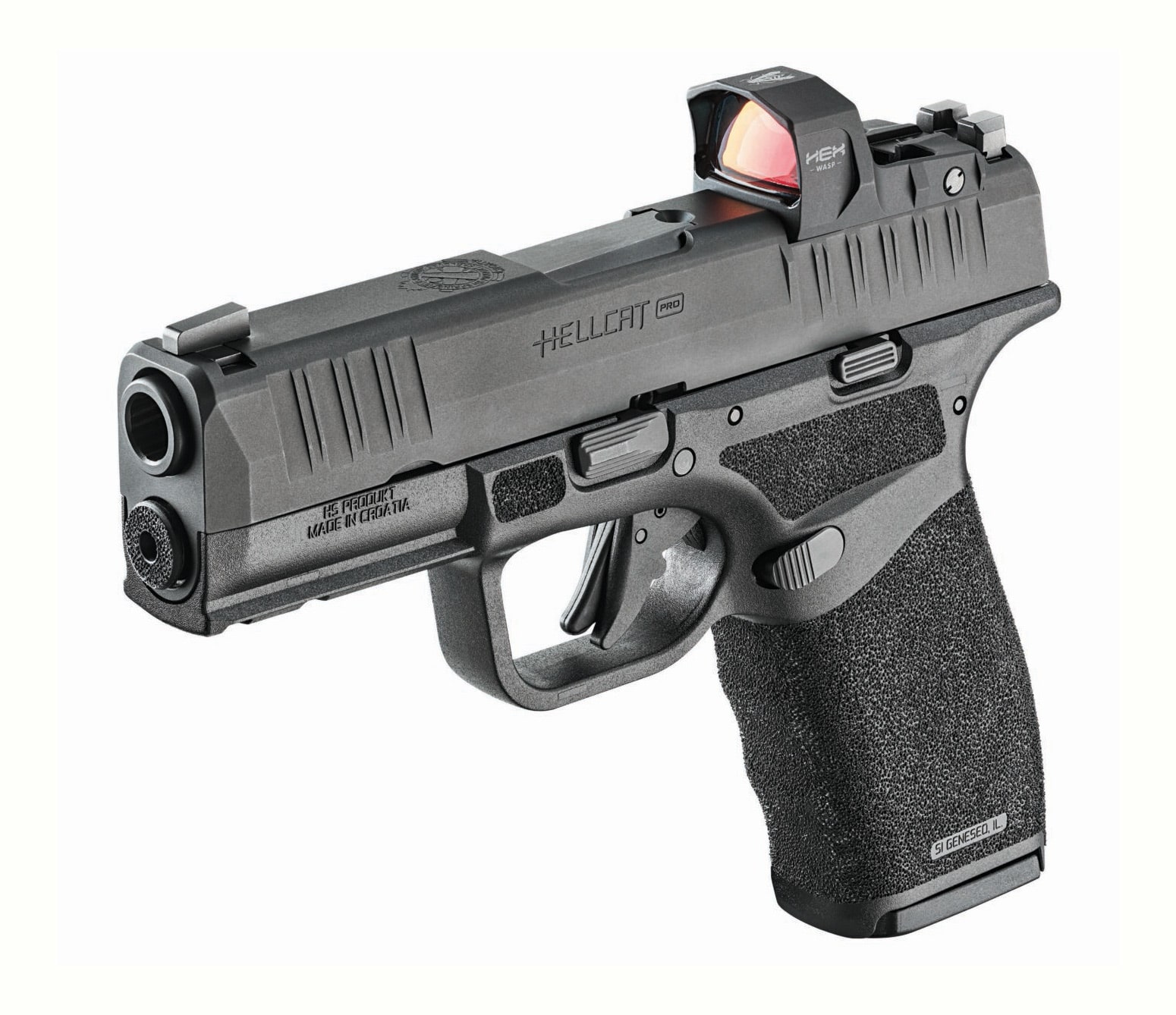 Springfield Armory Hellcat Pro with red dot sight