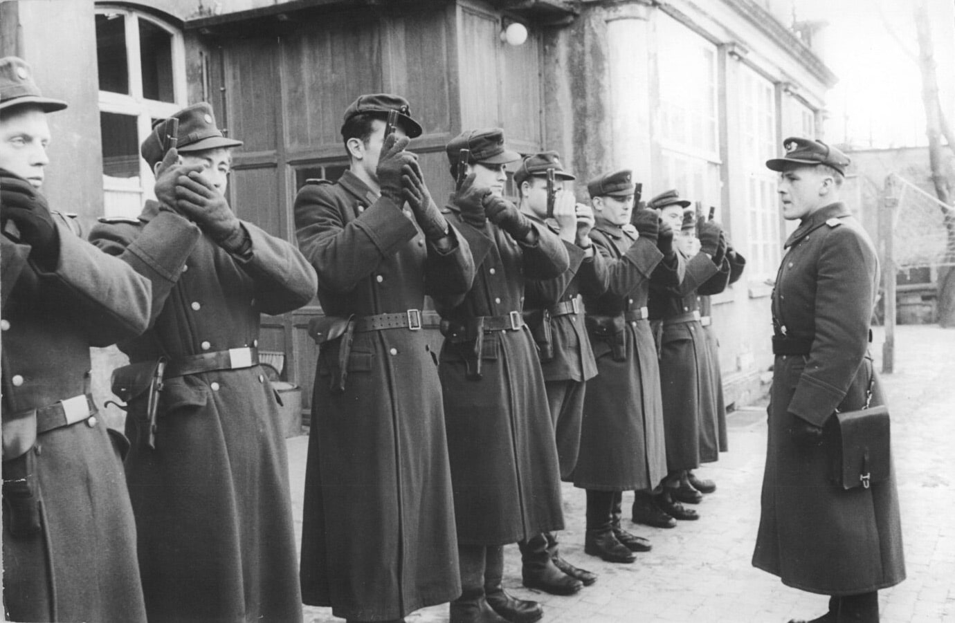 East German border police training with TT-33 Tokarev in January 1958