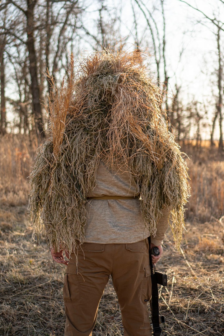 Back of ghillie suit