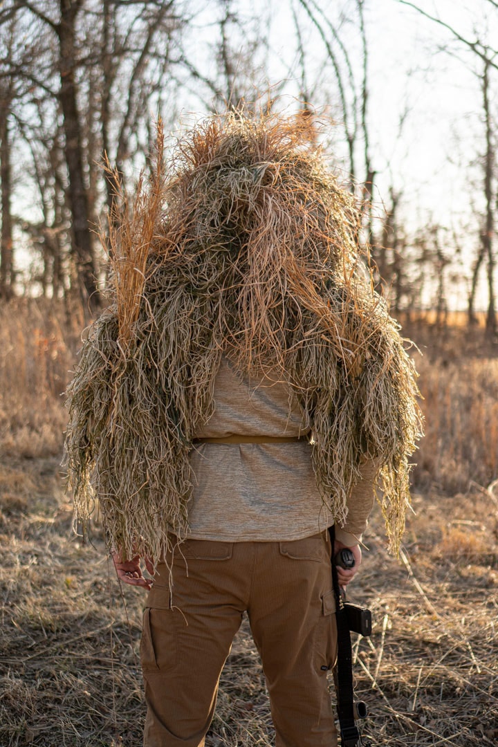 Back of ghillie suit