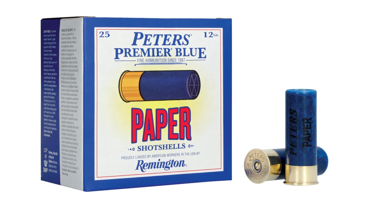 Peters Premier Blue Paper Shotshells packaging